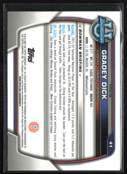 Gradey Dick 1st Bowman Refractor