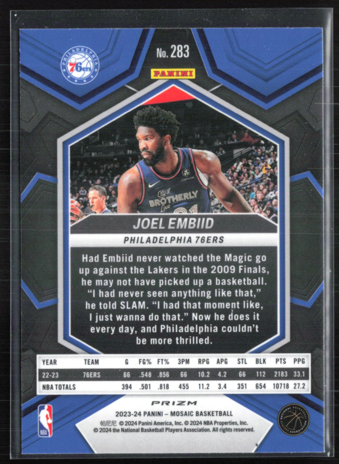 Joel Embiid Green Mosaic