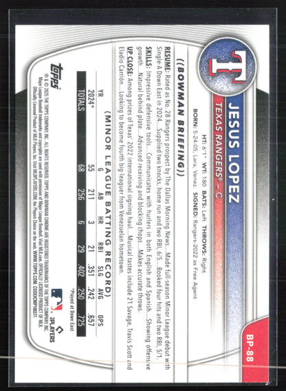 Jesus Lopez 1st Bowman