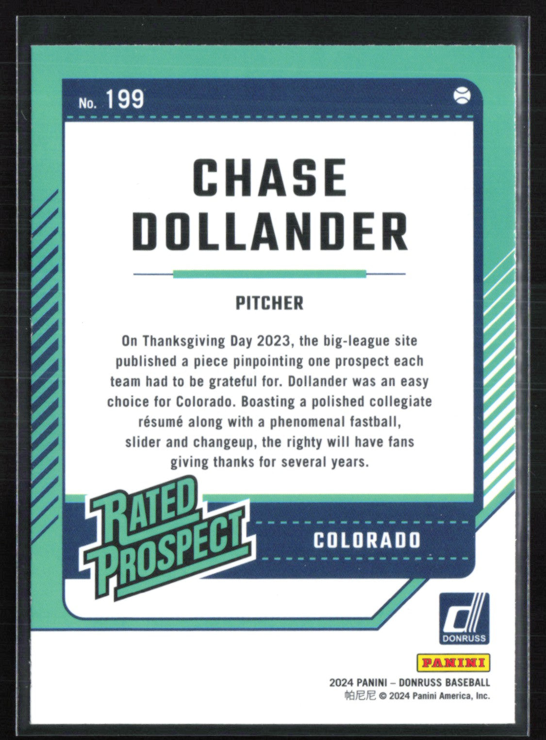 Chase Dollander Prospect Liberty