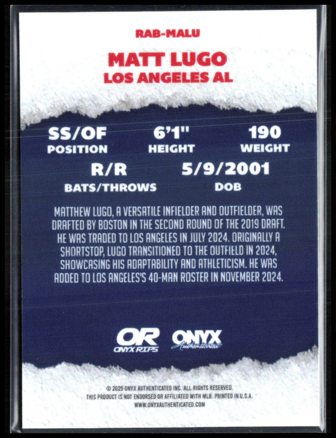 Matt Lugo Auto Onyx Rips