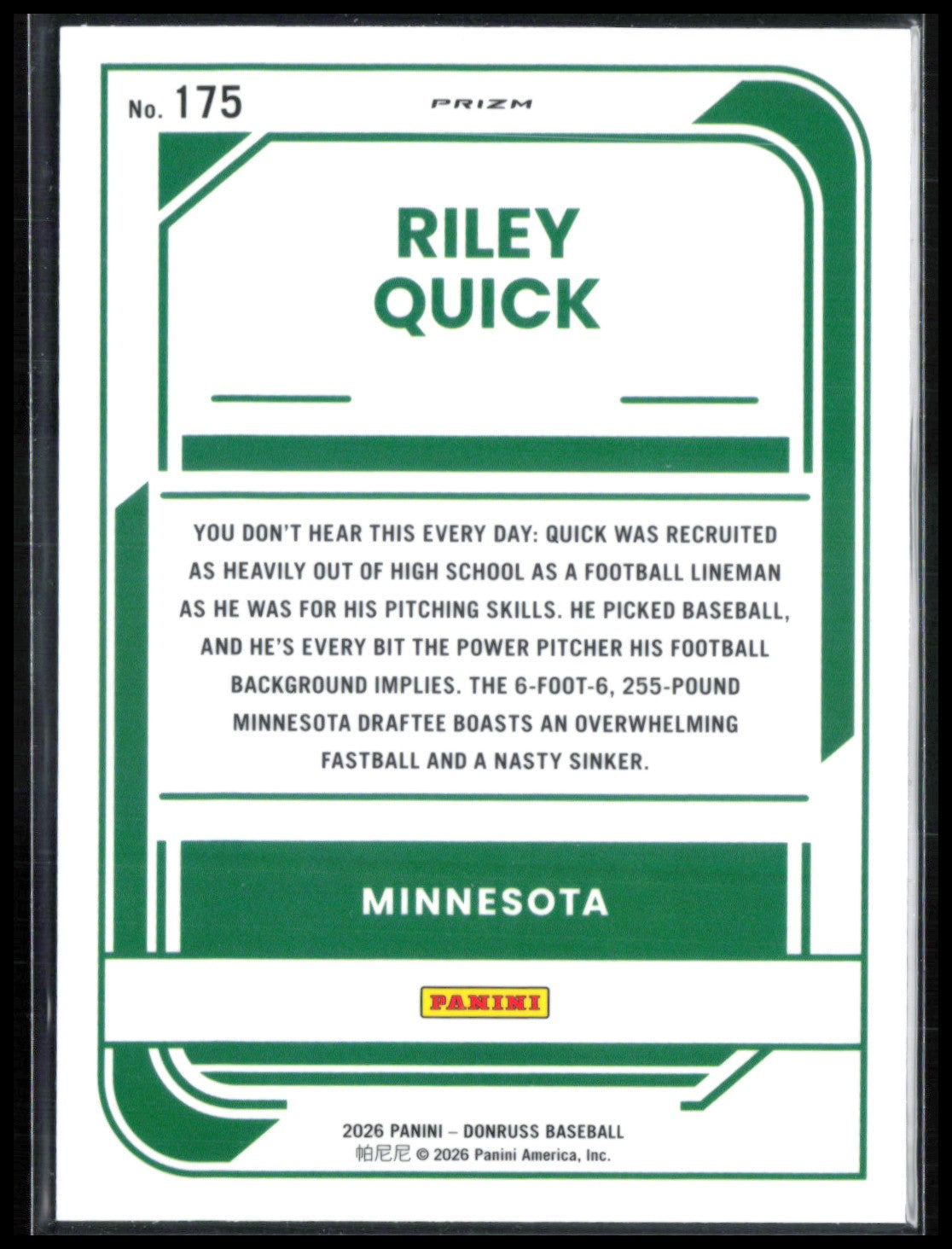 Riley Quick Rated Prospect Orange Velocity