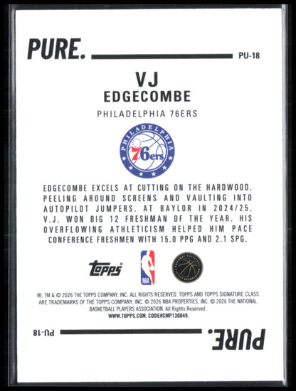 VJ Edgecombe RC Pure.