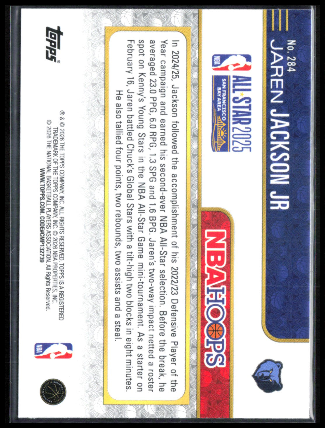 Jaren Jackson Jr Basketball Parallel