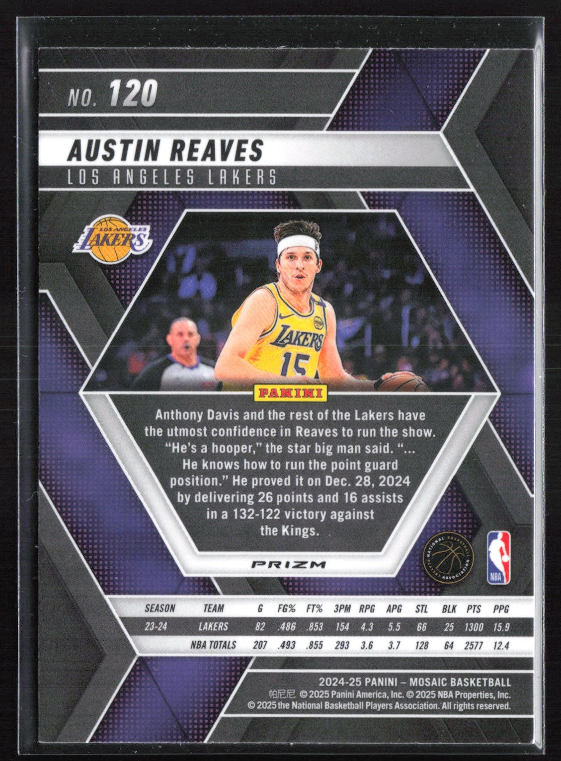 Austin Reaves Mosaic Prizm