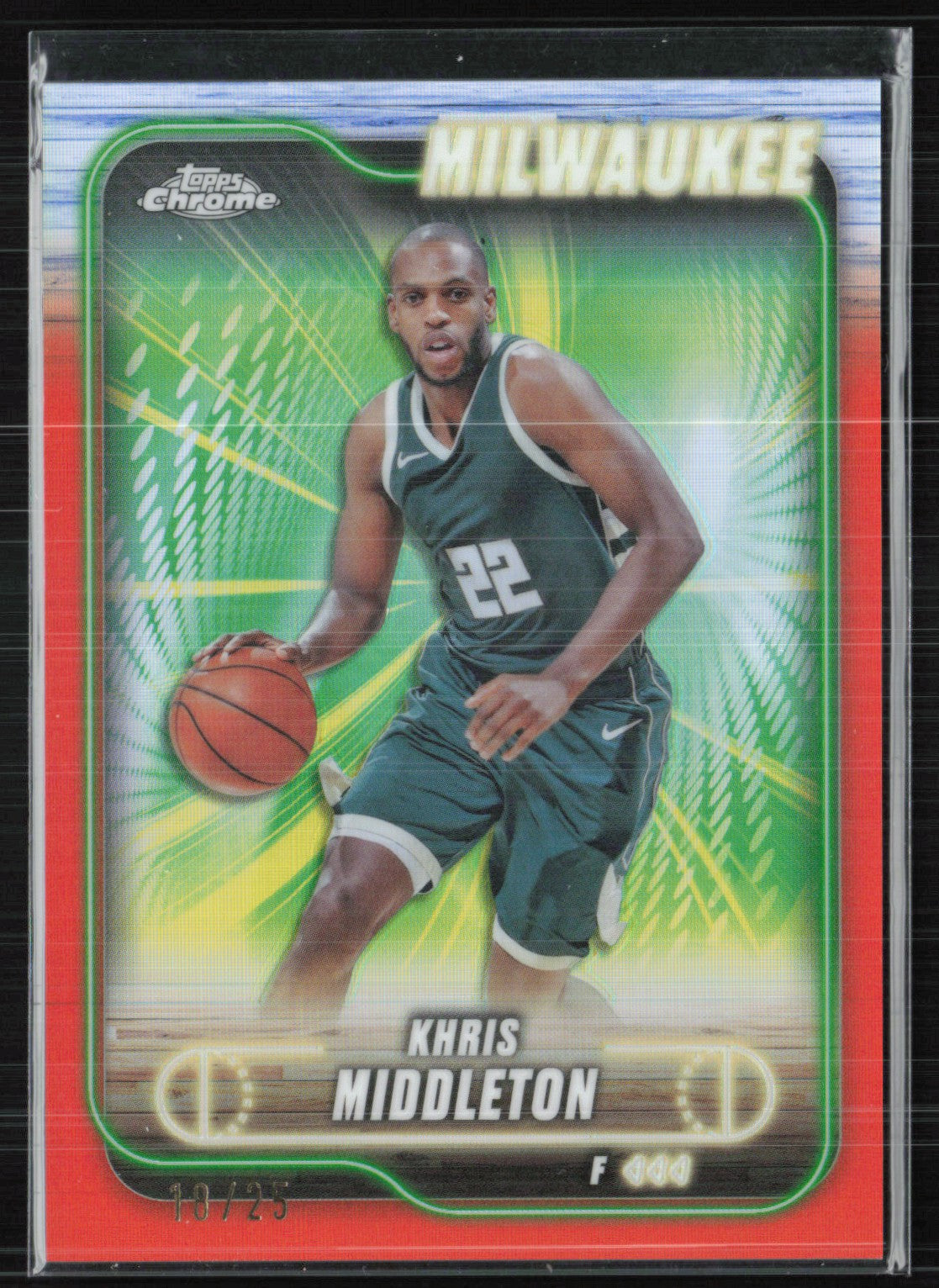 Khris Middleton Orange Refractor /25