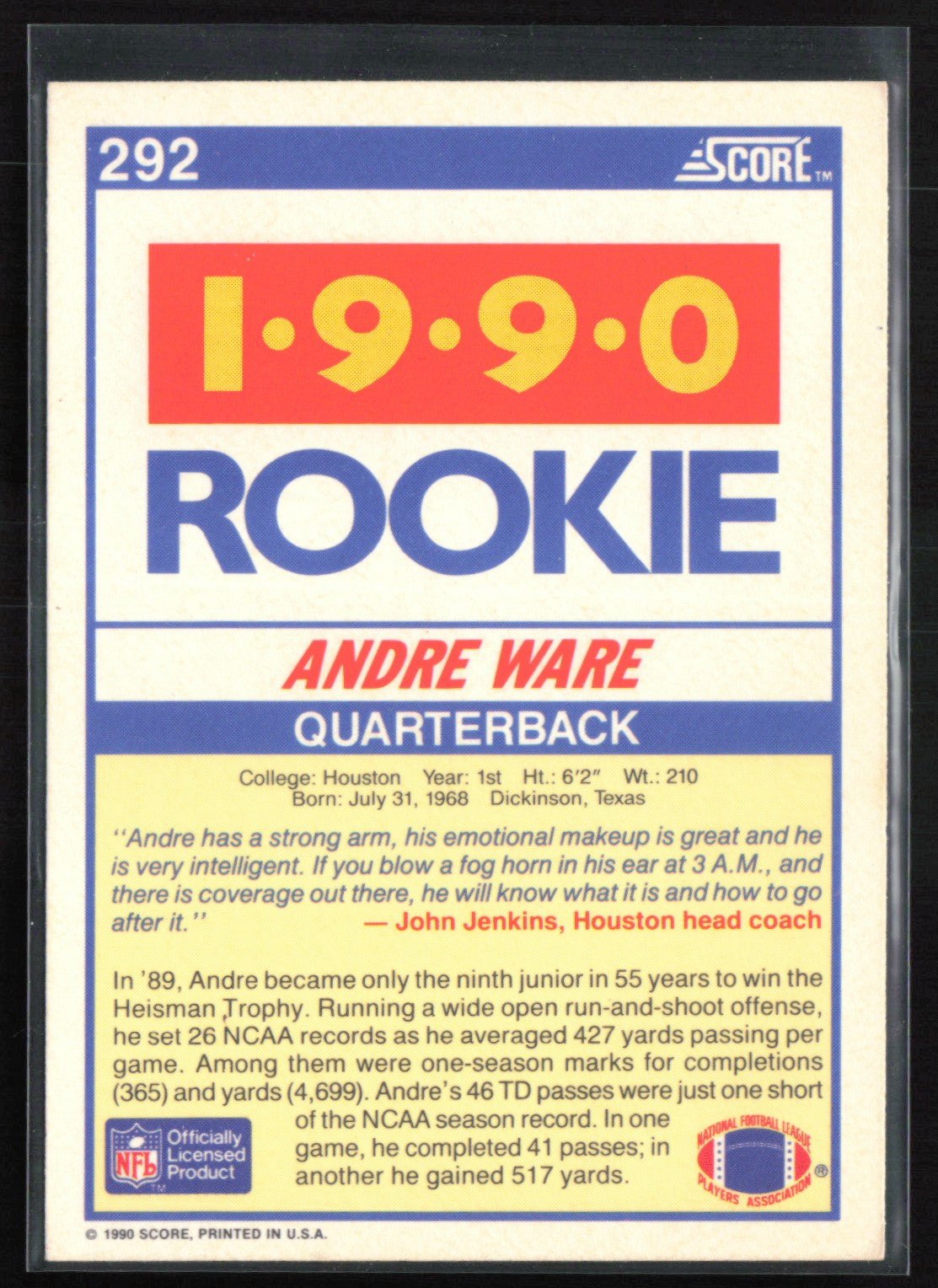 Andre Ware RC