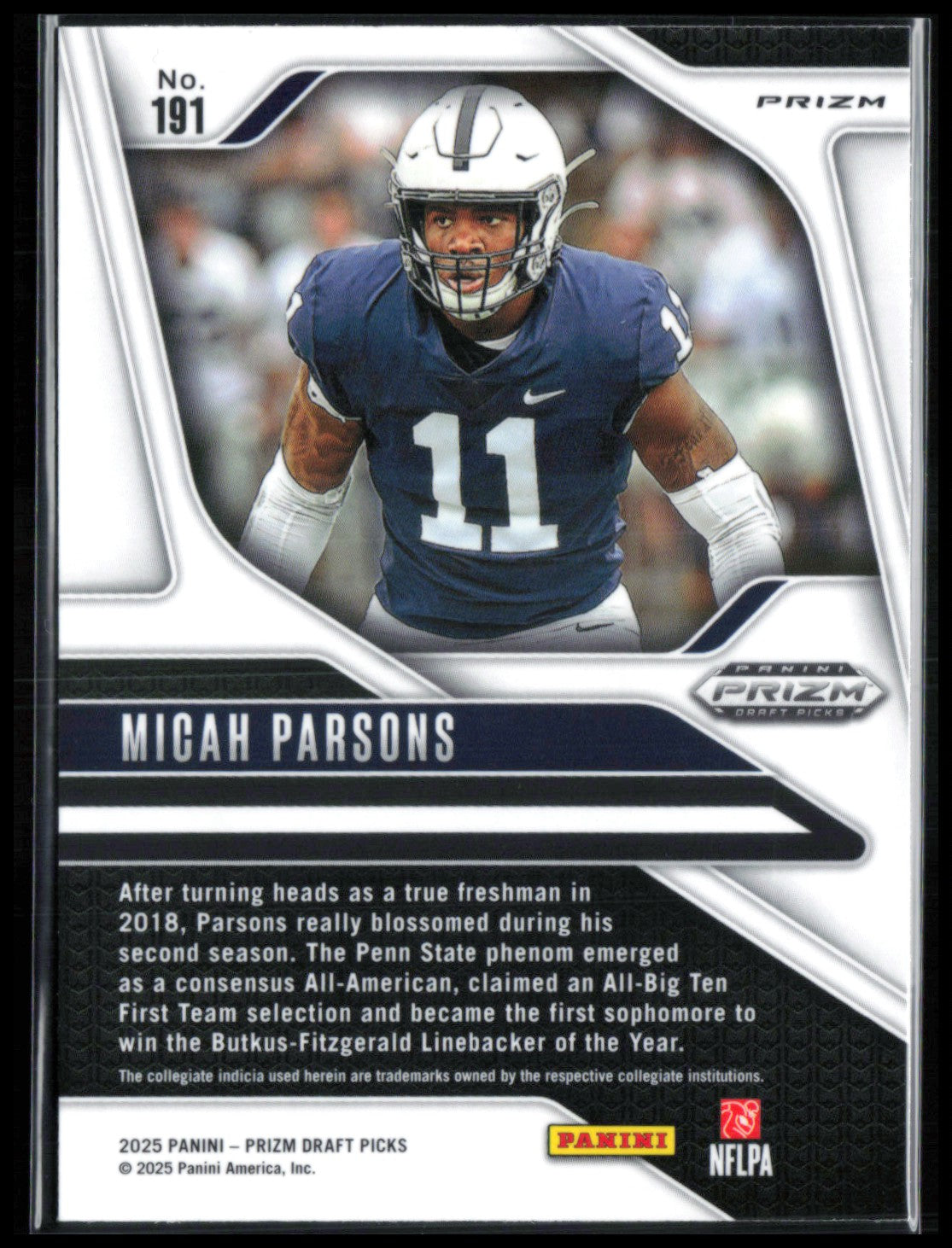 Micah Parsons Silver Prizm