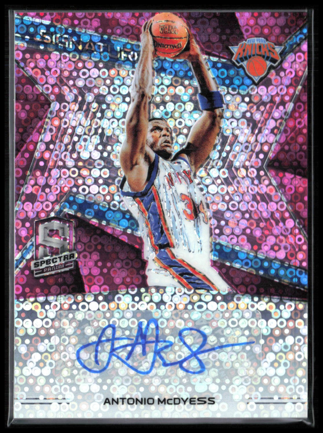 Antonio McDyess Auto /25 Pink Fast Break