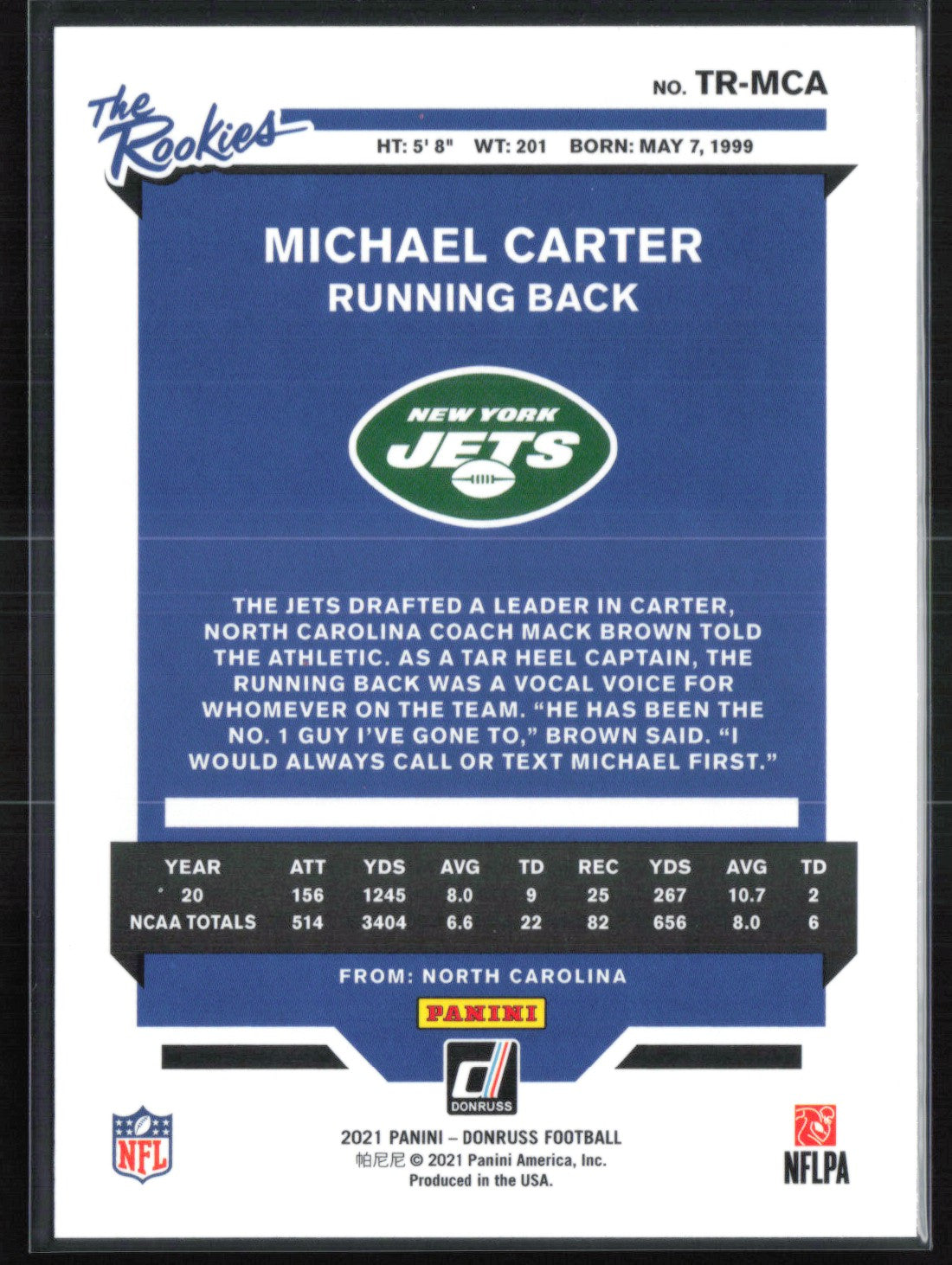 Michael Carter RC The Rookies
