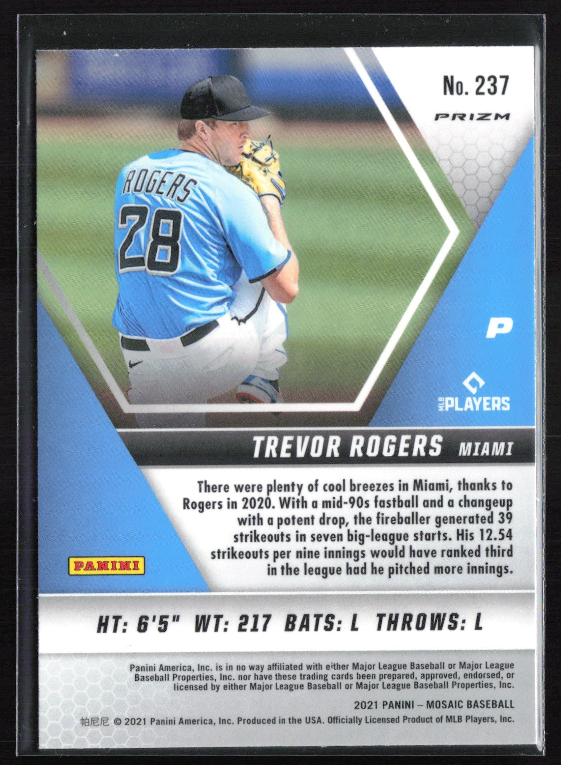 Trevor Rogers RC Blue Camo