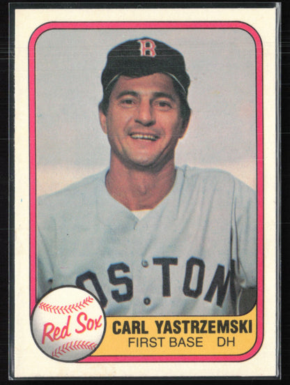 Carl Yastrzemski 1981 Fleer