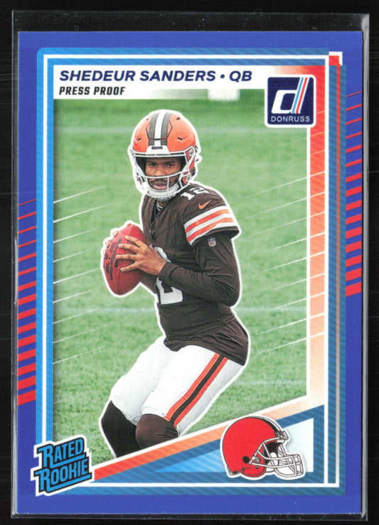 Shedeur Sanders RC Press Proof Blue