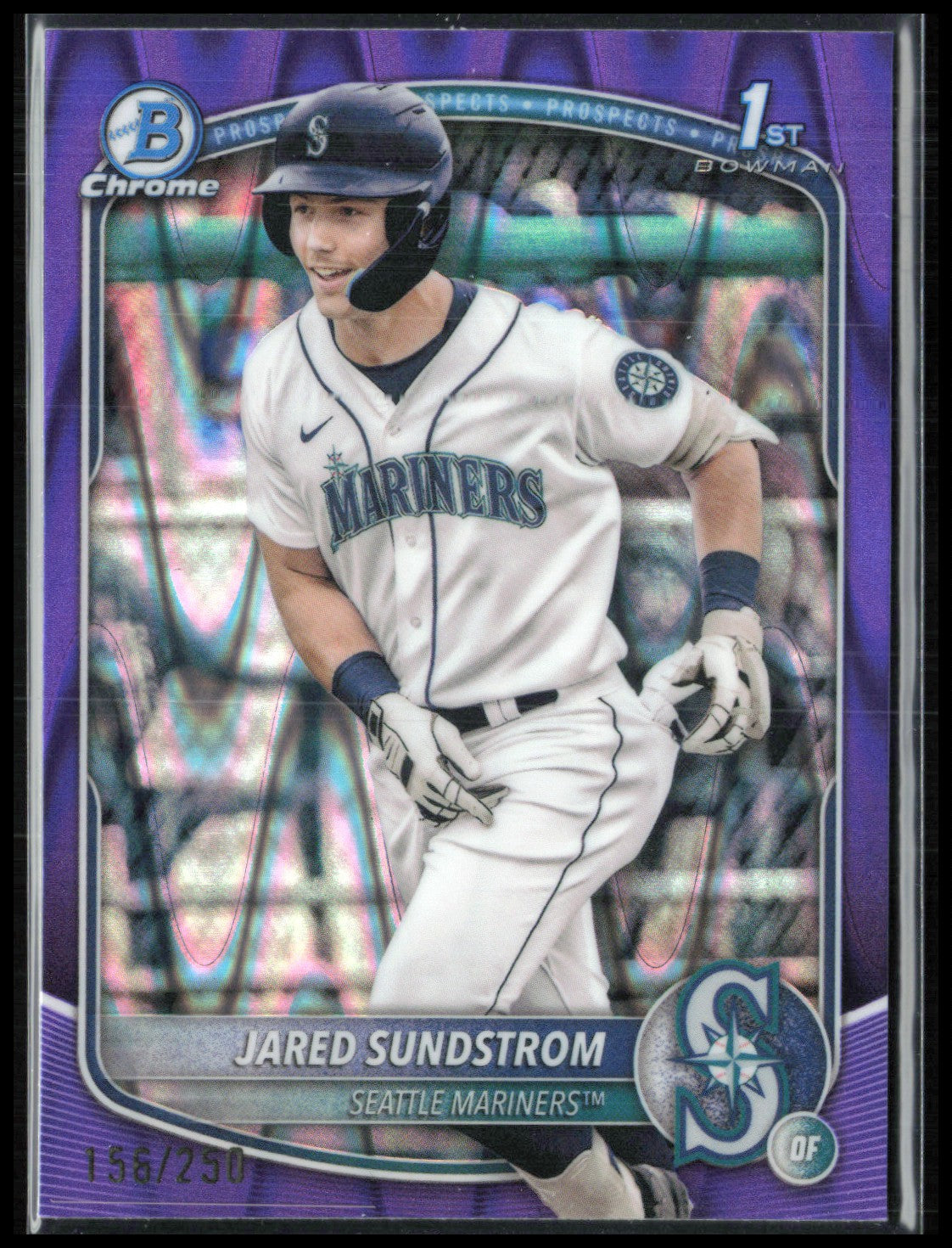 Jared Sundstrom 1st Bowman Purple Raywave /250