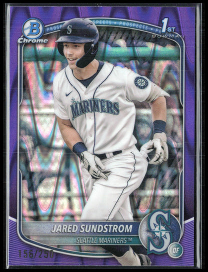 Jared Sundstrom 1st Bowman Purple Raywave /250