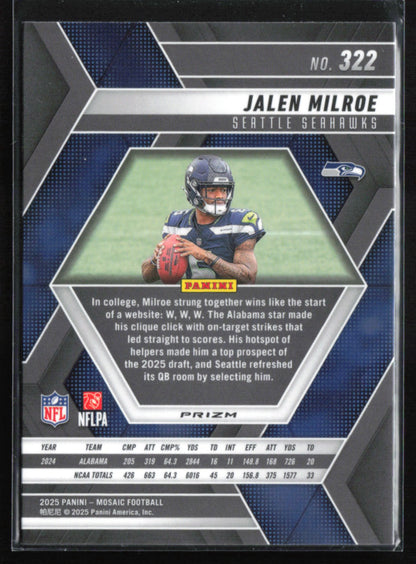 Jalen Milroe RC Red White