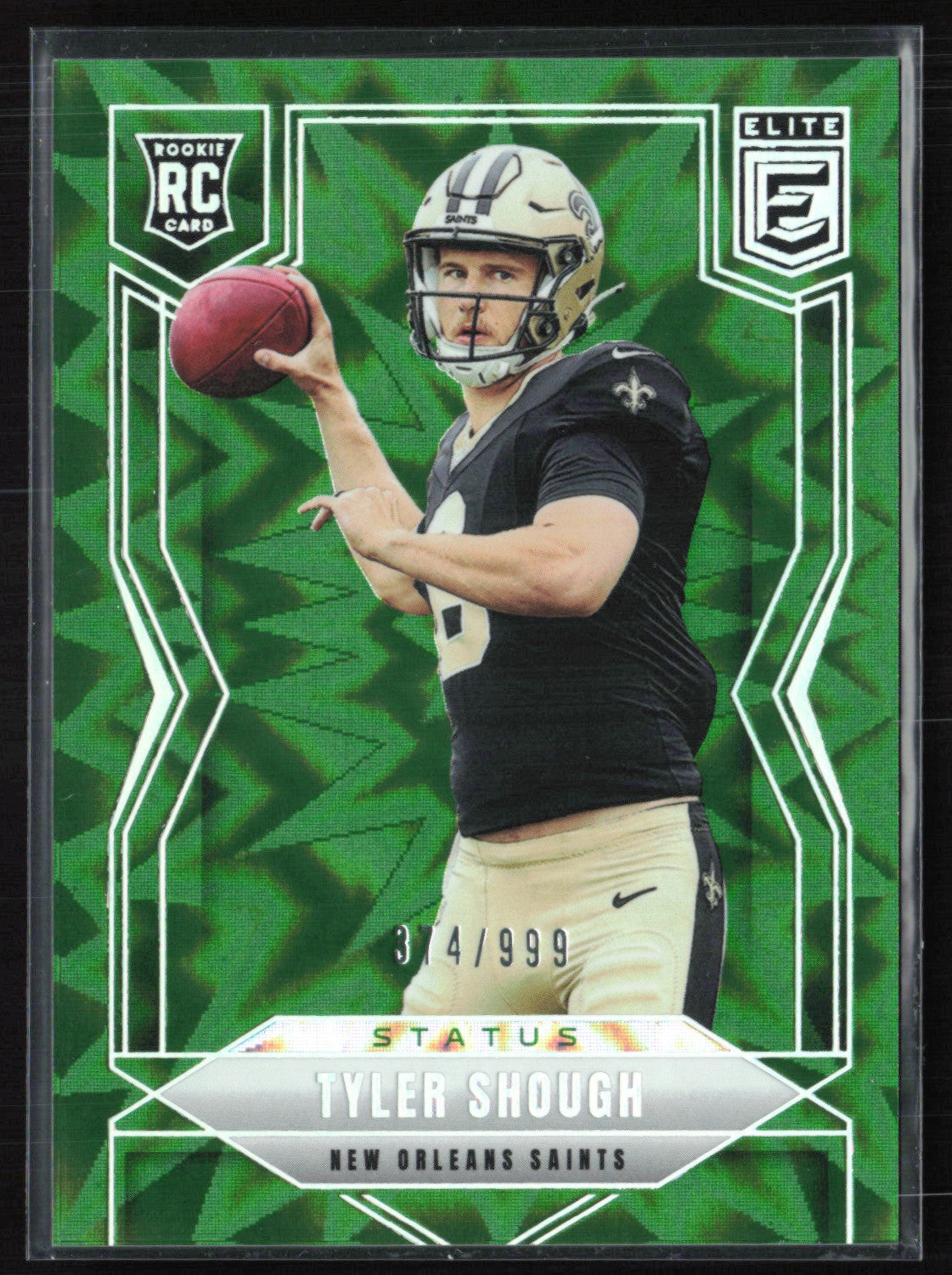 2025 Donruss Elite Aspirations Lime Green 178 Tyler Shough RC