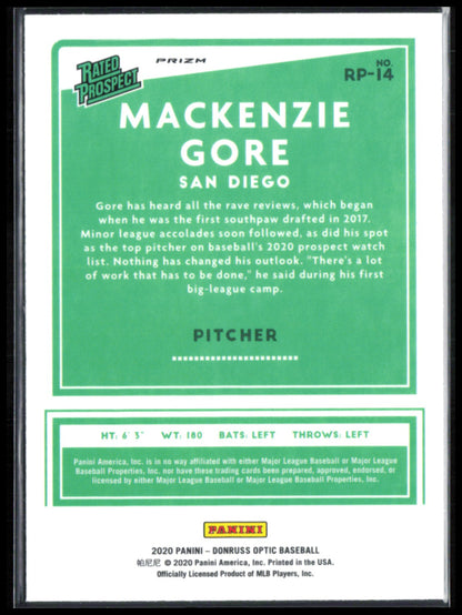MacKenzie Gore Prospect Holo