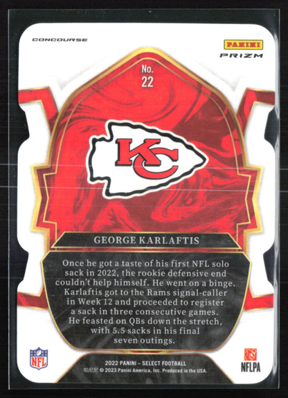 George Karlaftis RC Red Black Die-Cut