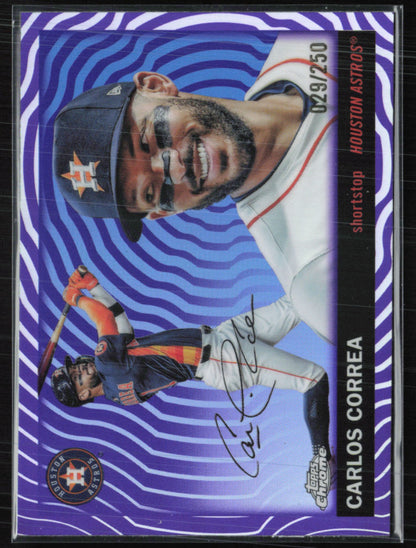 Carlos Correa Purple /250 Vibrations Refractor