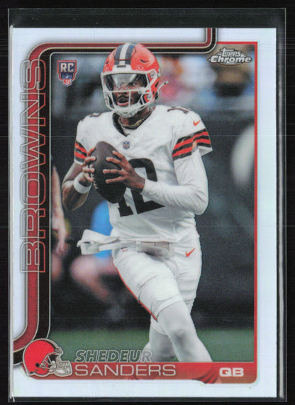 Shedeur Sanders RC Refractor 2025 Topps Chrome