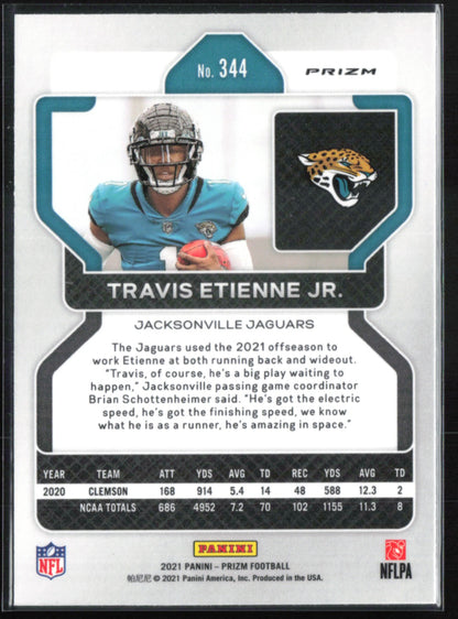 Travis Etienne Jr. RC Green Prizm 2021 Prizm