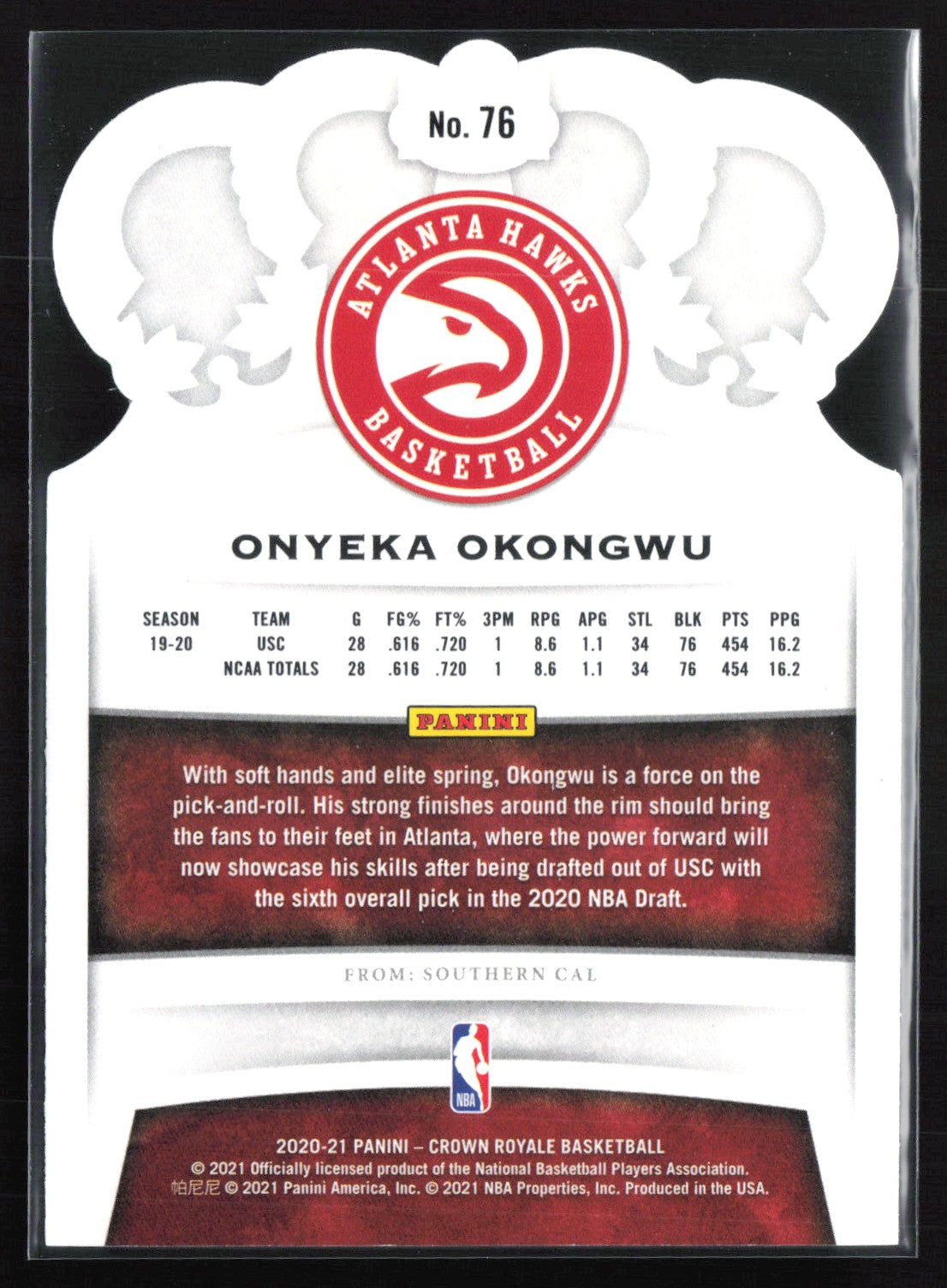 Onyeka Okongwu RC Die-Cut