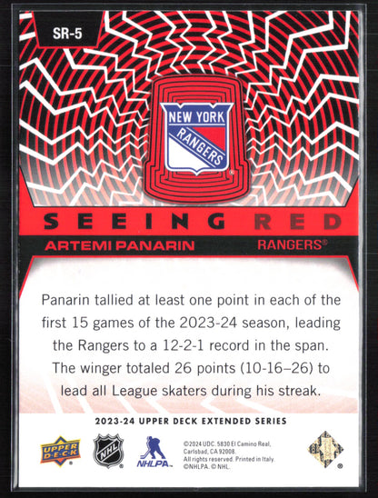 Artemi Panarin Seeing Red