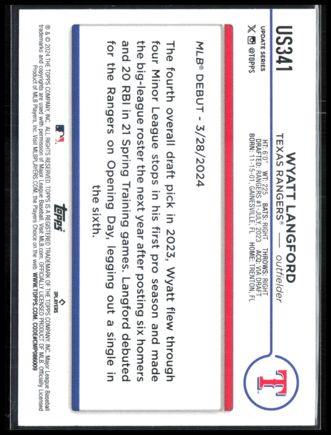 Wyatt Langford RC