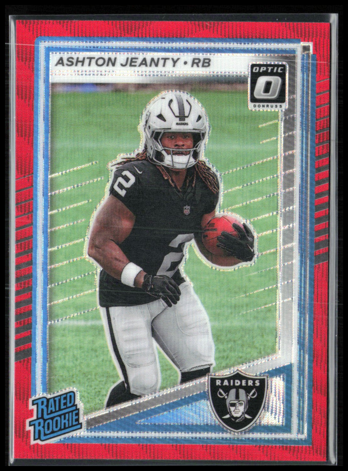 Ashton Jeanty RC Red Wave Optic Rated Rookie