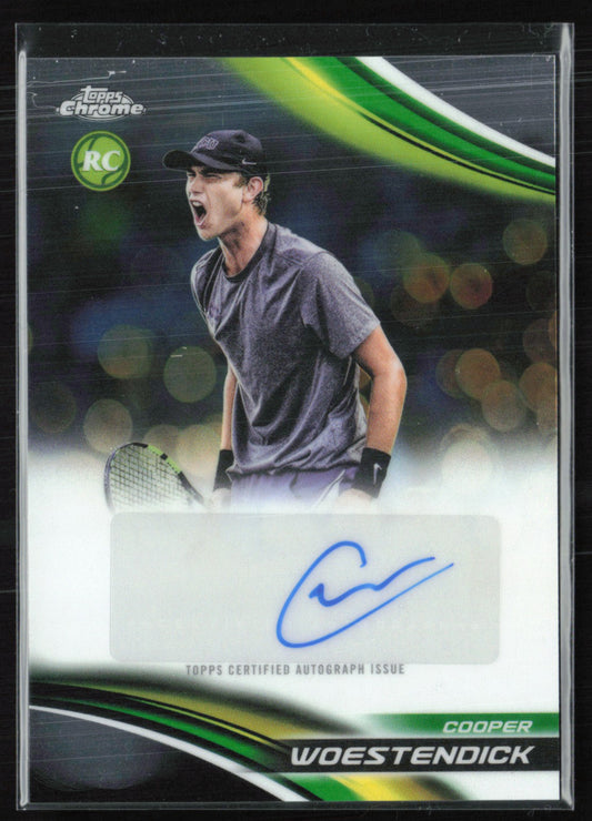 Cooper Woestendick Auto 2025 Topps Chrome Tennis