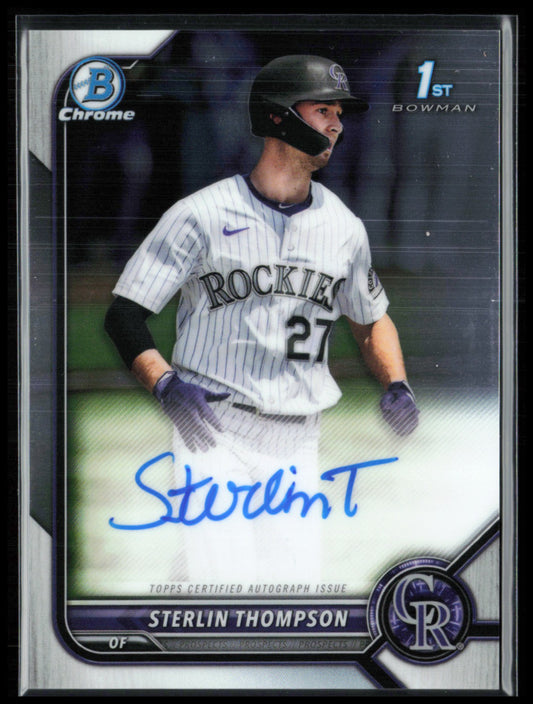 Sterlin Thompson 1st Bowman Auto