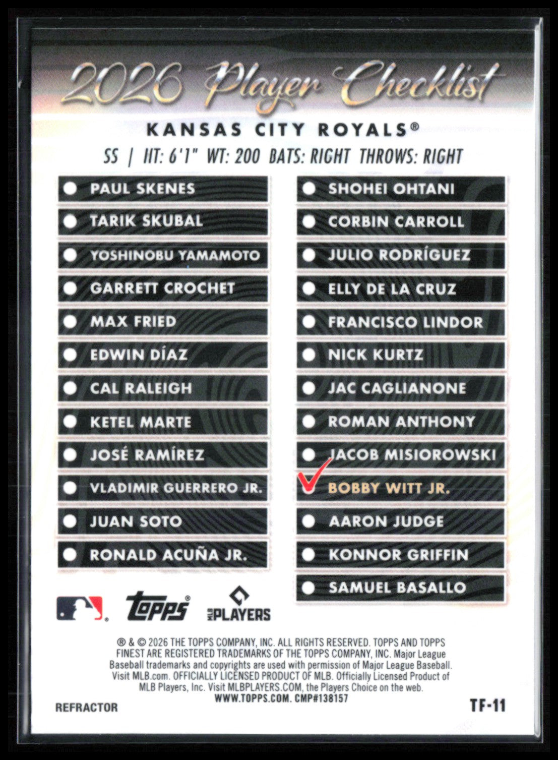 Bobby Witt Jr Team Finest