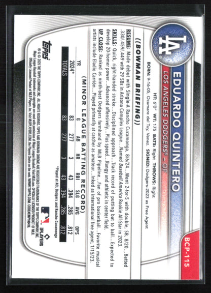 Eduardo Quintero 1st Bowman