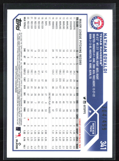 Nathan Eovaldi Green Foil /499