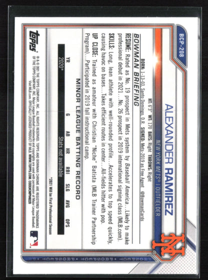 Alexander Ramirez 1st Bowman Mojo