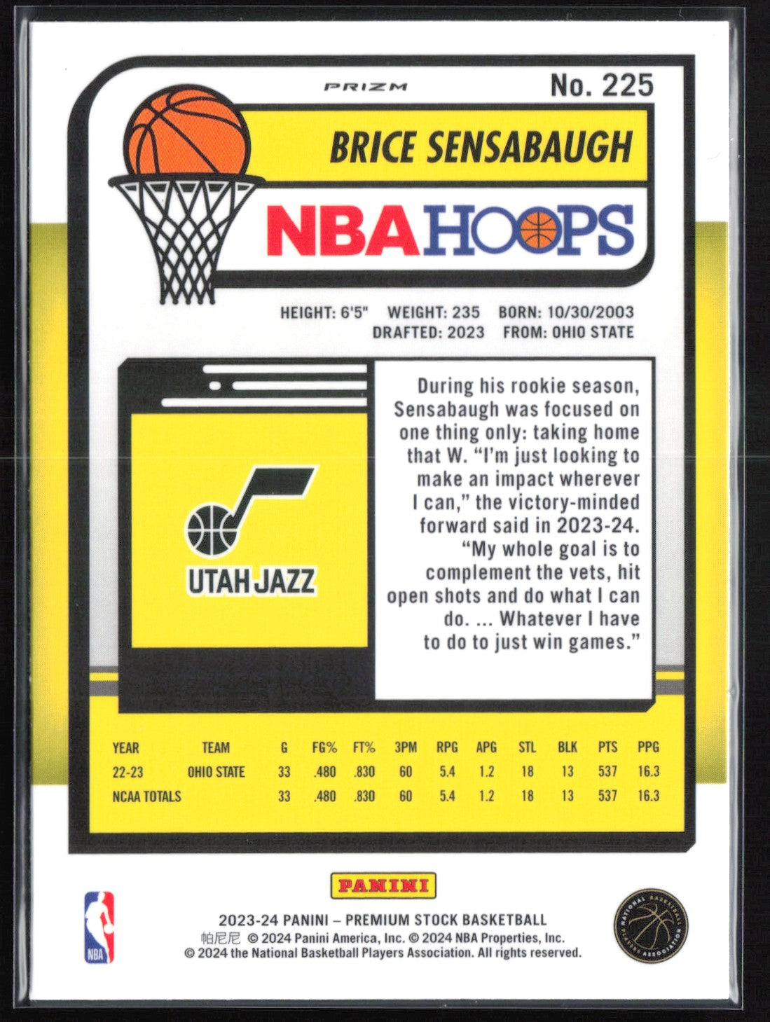 Brice Sensabaugh RC Ice
