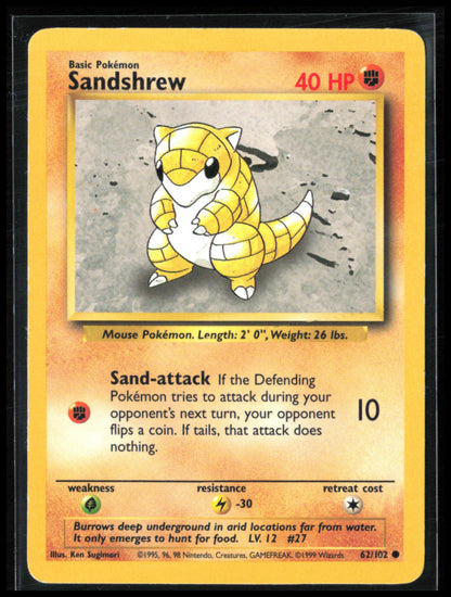 Sandshrew 1999 Classic Base Set