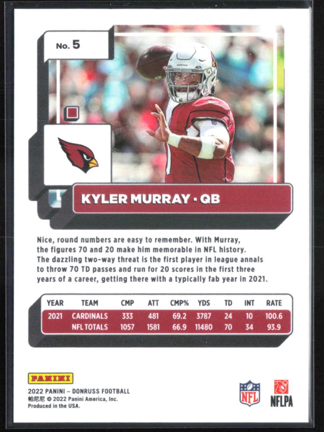 Kyler Murray Press Proof Premium