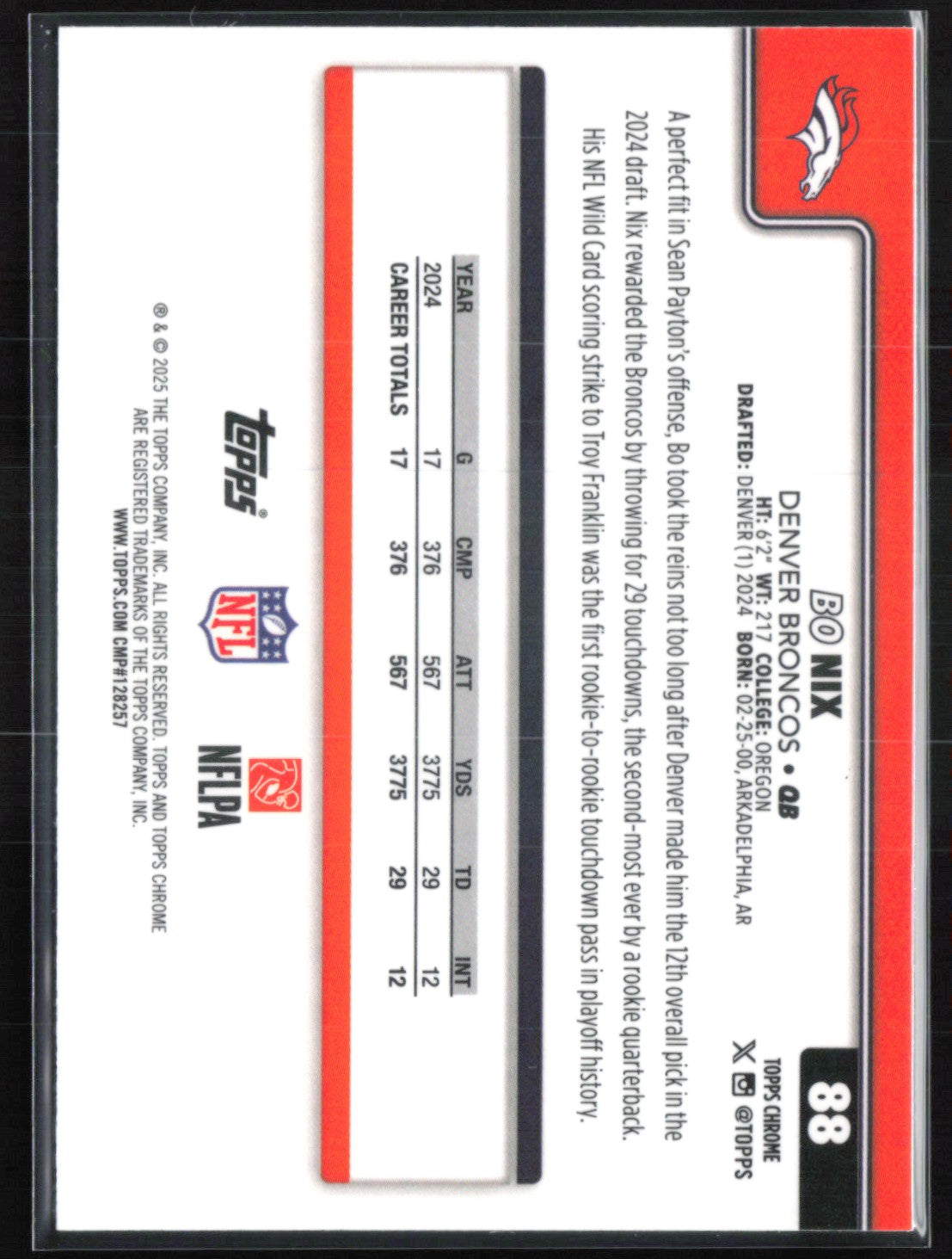 Bo Nix X-Fractor