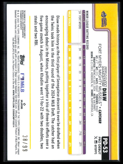 Khadim Diaw Pro Debut Auto Green /99