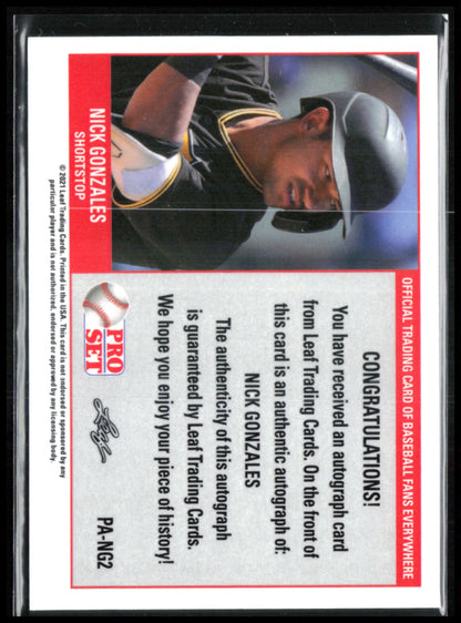 Nick Gonzales Auto Mojo 2021 Leaf Pro Set