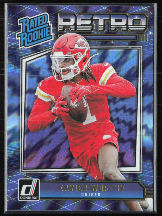 Xavier Worthy RC Rated Rookie Retro