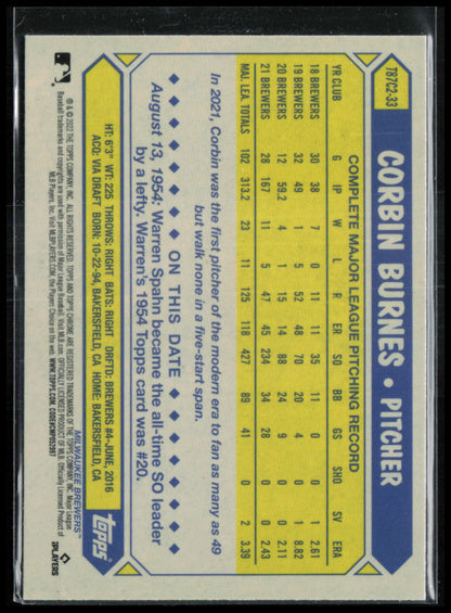 Corbin Burnes Silver Pack Mojo