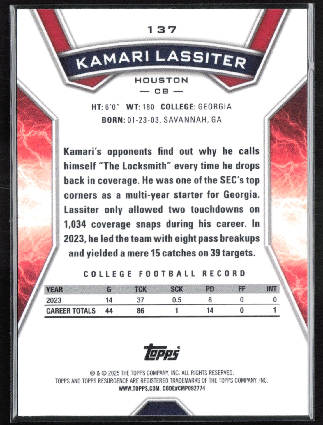 Kamari Lassiter RC Gold /50 Raywave
