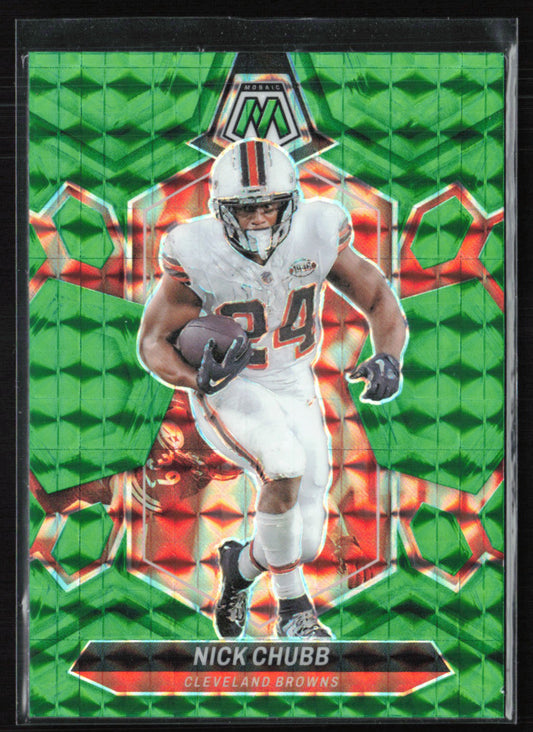 Nick Chubb Green Mosaic