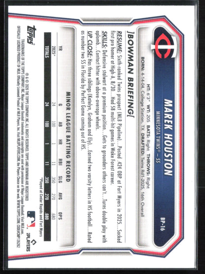 Marek Houston 1st Bowman