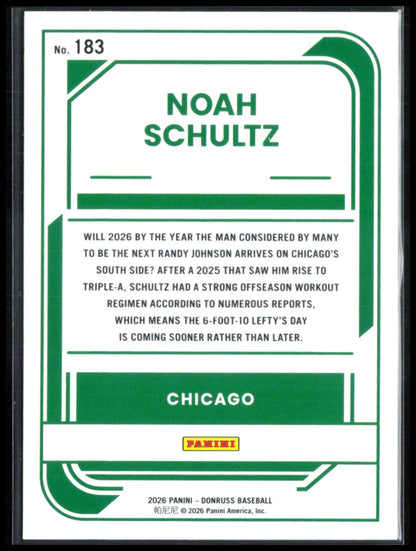 Noah Schultz Rated Prospect Red Blue