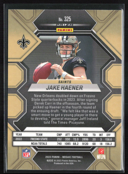 Jake Haener RC Green Mosaic