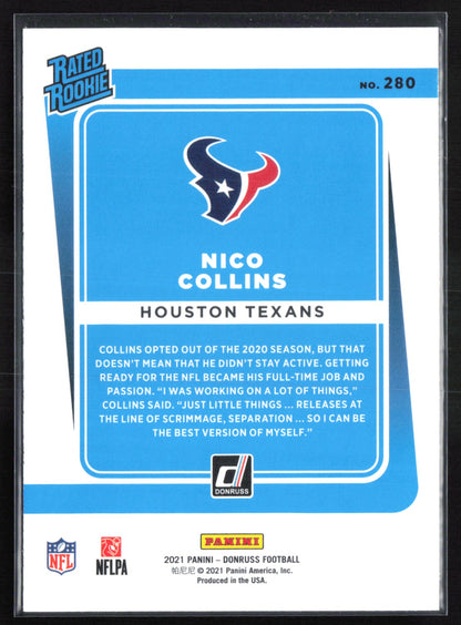Nico Collins RC Rated Rookie